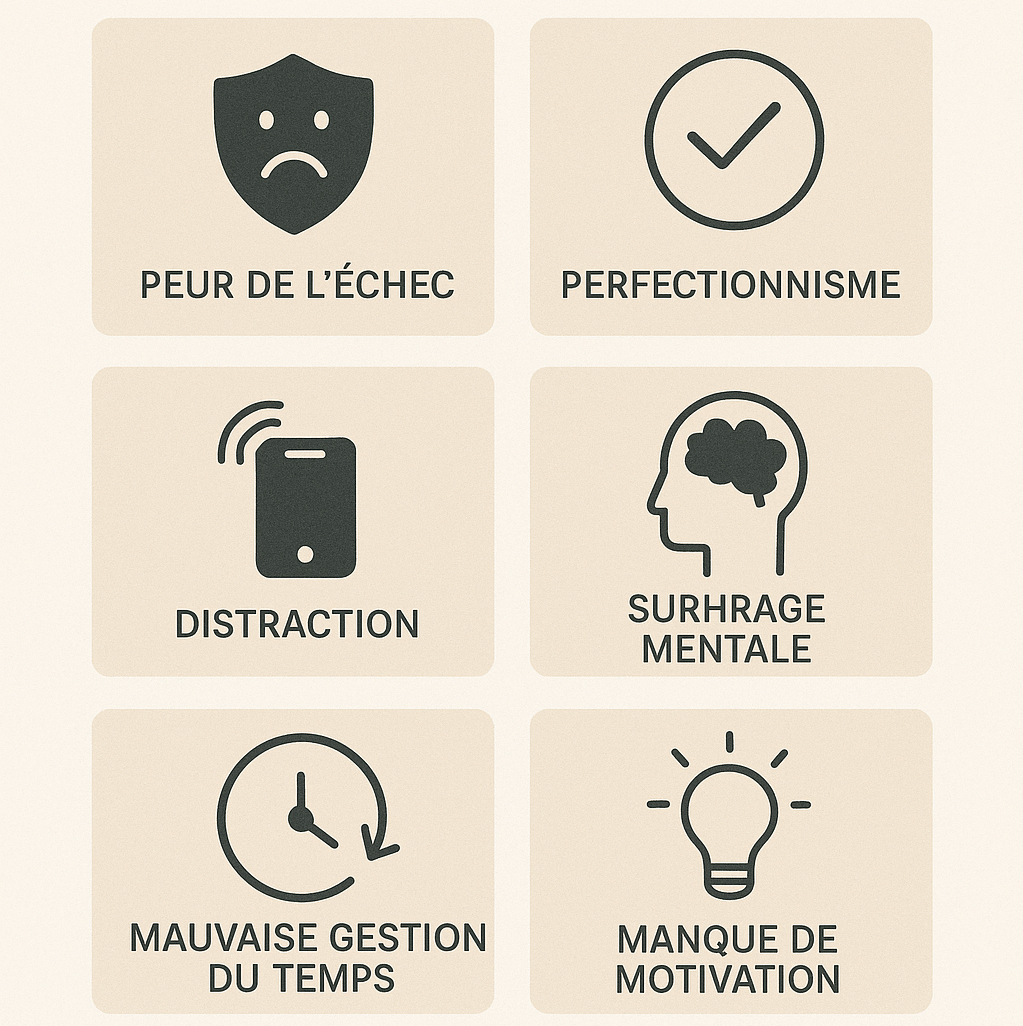 les causes de la procrastination
